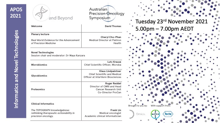 APOS 2021 Webinar 2- Informatics & Novel Technologies - 23rd Nov 2021